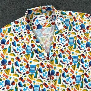 Disney Reyn‎ Spooner Shirt Men 3XL Epcot Food Wine Festival 2023 Camp Collar